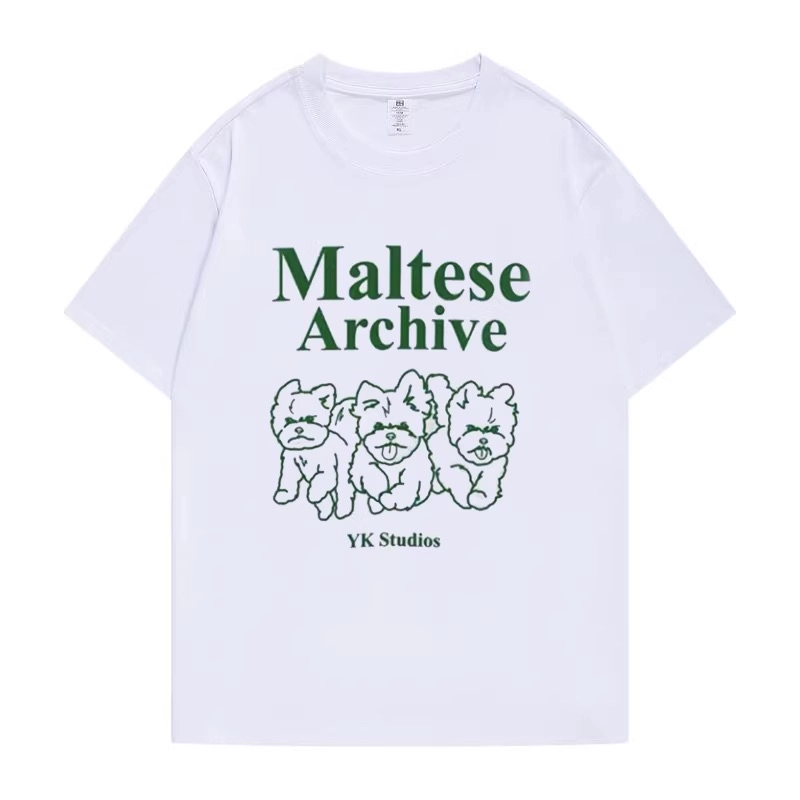 White Maltese Archive Graphic T-Shirt | Mingyu - Seventeen