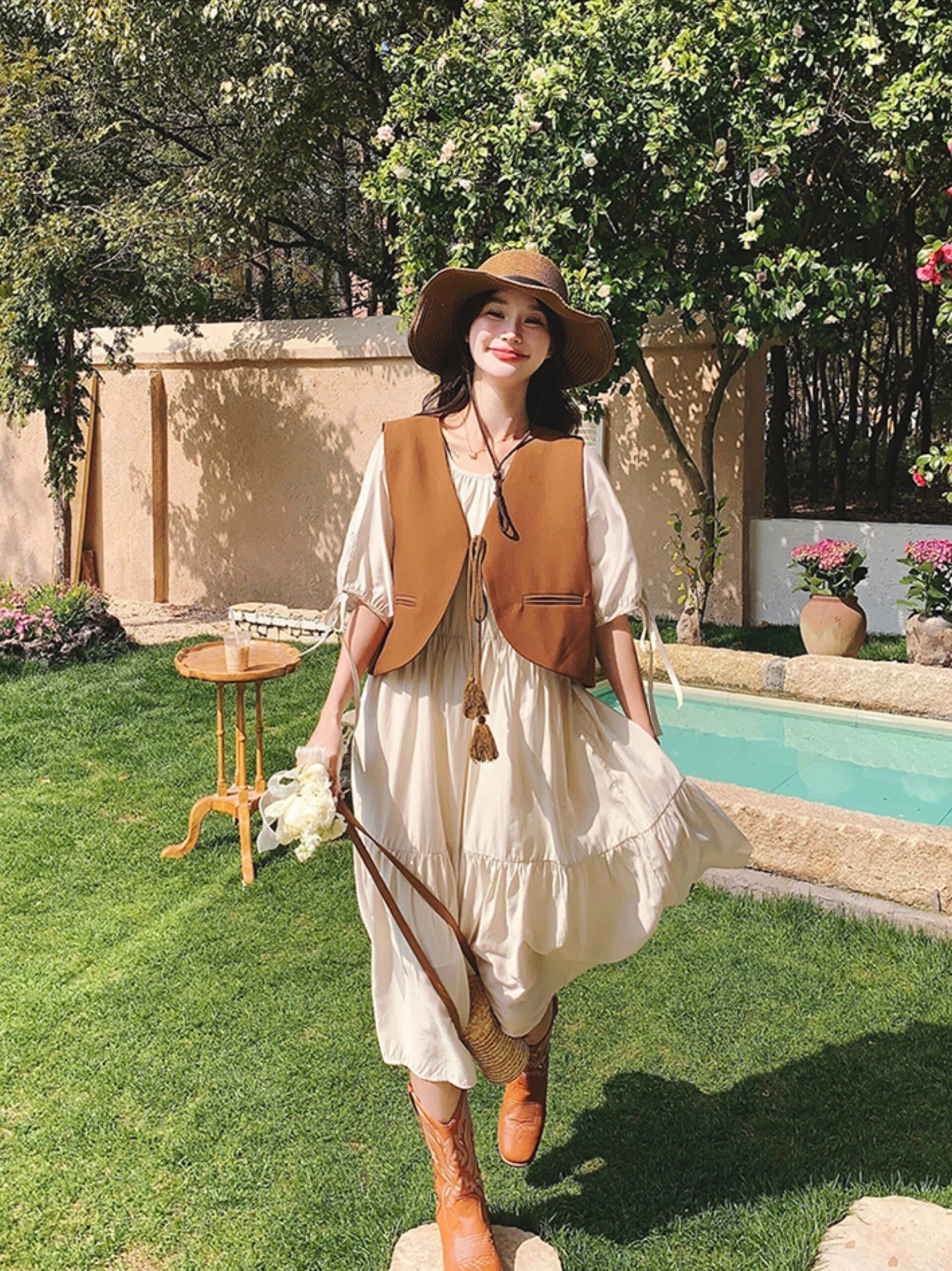 Retro Vest And Dress Set | The Other Aesthetic